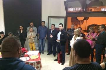 El PSOE de Telde homenajea en su brindis navideño a José Luis Pérez y Antonio Santana (Foto TA)