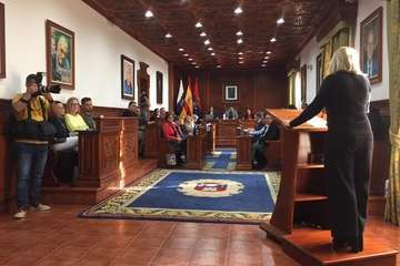 La investigadora Alejandra Sanjuan reclama en el Pleno de Telde un 