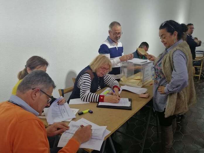 Imagen de los comicios sindicales celebrados este jueves en el Ayuntamiento de Telde (Foto TA)