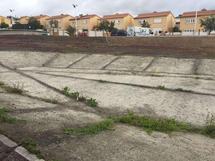 Imagen de archivo de la inconclusa plaza de Taliarte (Foto TA)