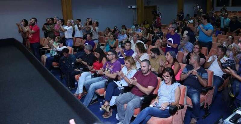 Última Asamblea Ciudadana Autonómica de Podemos Canarias celebrada en 2017 (Foto Alejandro Ramos/CA)