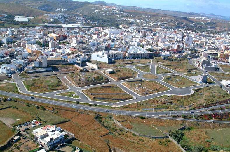Vista aérea del ensanche de Arauz (Foto TA)