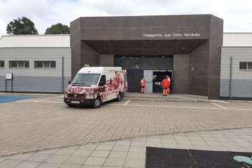 Telde habilita un albergue provisional en el Pabellón de Jinámar para los sintecho (Foto TA)