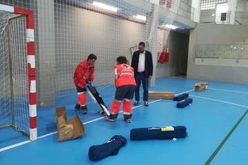 Telde habilita un albergue provisional en el Pabellón de Jinámar para los sintecho (Foto TA)