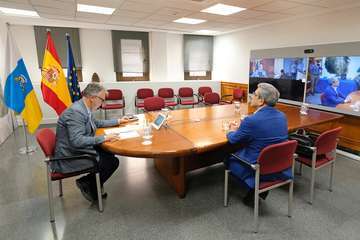 Telde reclama más recursos sanitarios y económicos en la mesa del G4 (Foto Acfi Press y TA)