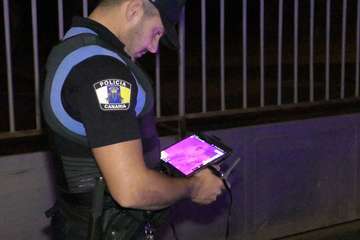 Los drones de la Policía Local controlan de noche el confinamiento con una cámara térmica (Foto Acfi Press)