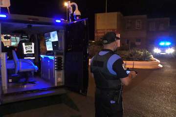 Los drones de la Policía Local controlan de noche el confinamiento con una cámara térmica (Foto Acfi Press)