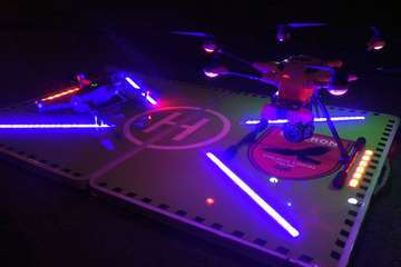 Los drones de la Policía Local controlan de noche el confinamiento con una cámara térmica (Foto Acfi Press)