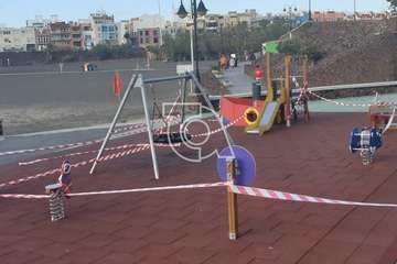 Playas y avenidas costeros de Telde, este sábado por la mañana (Foto TA)