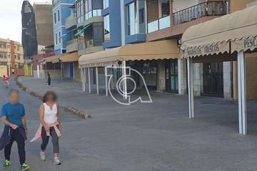 Playas y avenidas costeros de Telde, este sábado por la mañana (Foto TA)