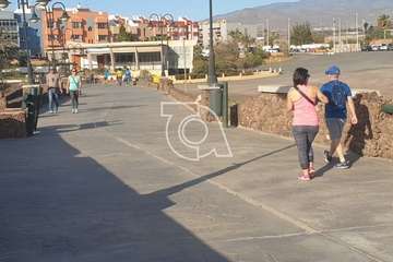 Playas y avenidas costeros de Telde, este sábado por la mañana (Foto TA)