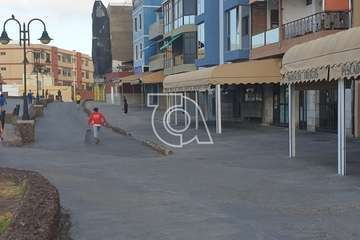 Playas y avenidas costeros de Telde, este sábado por la mañana (Foto TA)