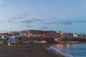  Los drones toman el cielo de Melenara para controlar el confinamiento (Foto Antonio Rico)
