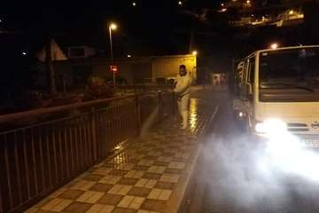 Telde intensifica las labores de desinfección y limpieza en barrios del municipio (Foto TA)