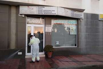 Telde intensifica las labores de desinfección y limpieza en barrios del municipio (Foto TA)