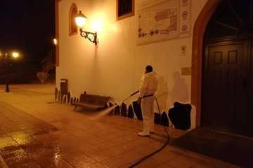 Telde intensifica las labores de desinfección y limpieza en barrios del municipio (Foto TA)