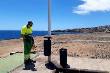 Telde intensifica las labores de desinfección y limpieza en barrios del municipio (Foto TA)