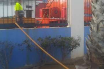 Telde intensifica las labores de desinfección y limpieza en barrios del municipio (Foto TA)