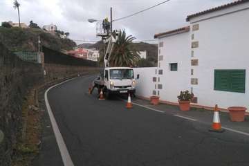 Alumbrado mejora la iluminación callejera del Valle de los Nueve (Foto TA)