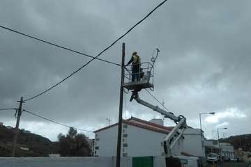 Alumbrado mejora la iluminación callejera del Valle de los Nueve (Foto TA)