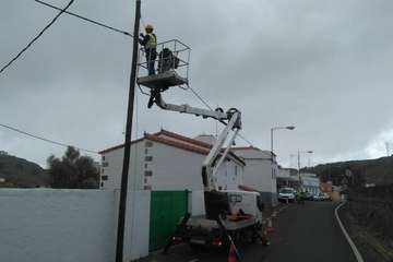 Alumbrado mejora la iluminación callejera del Valle de los Nueve (Foto TA)