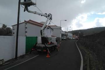 Alumbrado mejora la iluminación callejera del Valle de los Nueve (Foto TA)
