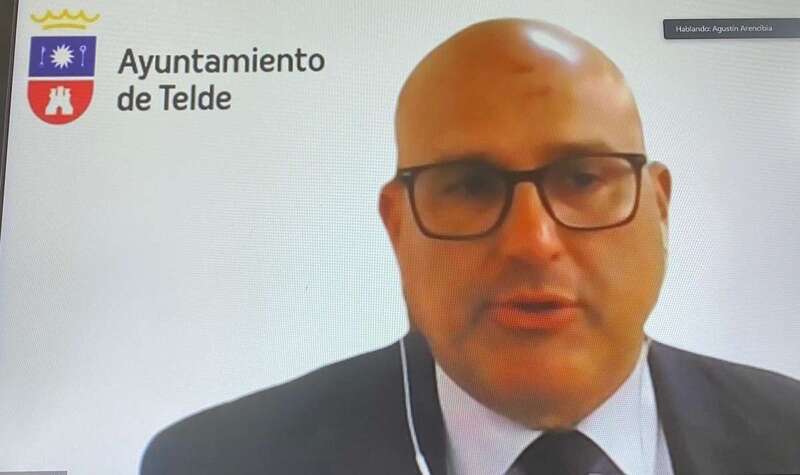 El concejal de Transportes, Agustín Arencibia, defendió la moción de Nueva Canarias (Foto TA)