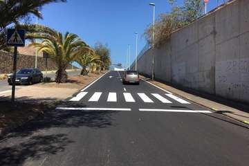  El Cabildo emprende el asfaltado de la rotonda de Makro, junto a la GC-1 (Foto TA)