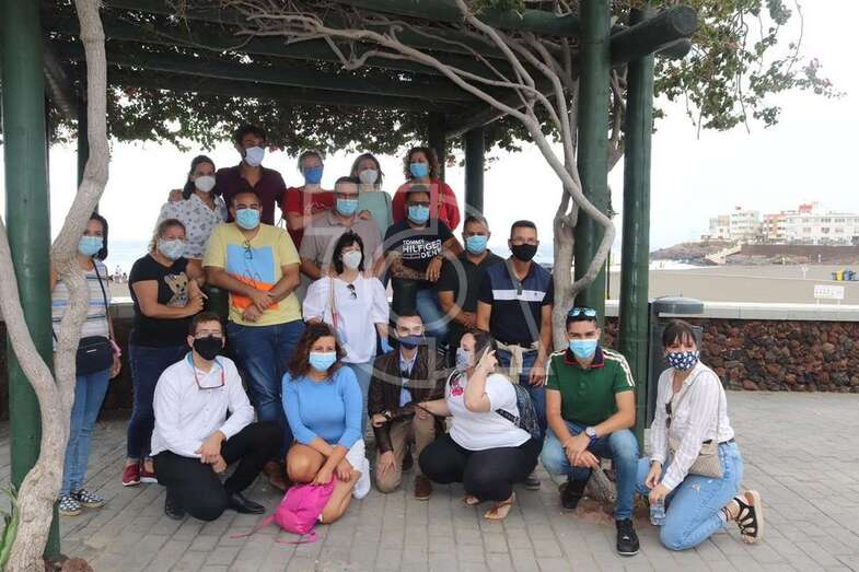 Asistentes al picnic solidario en Melenara (Foto TA)