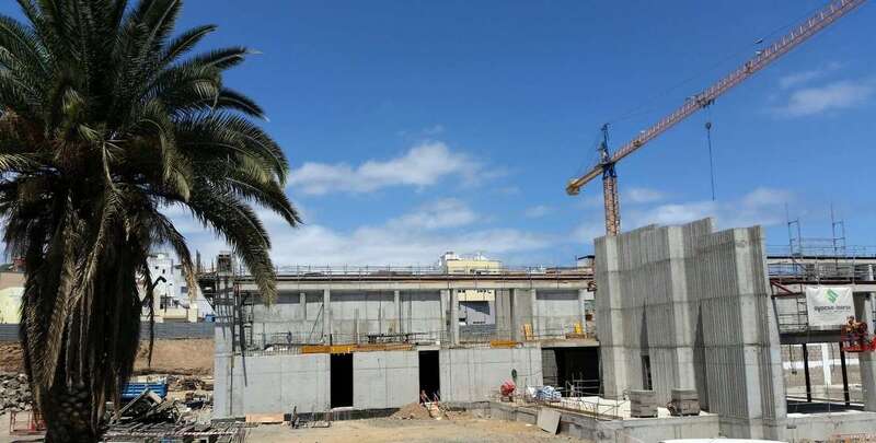 Obras del complejo deportivo (Foto TA)