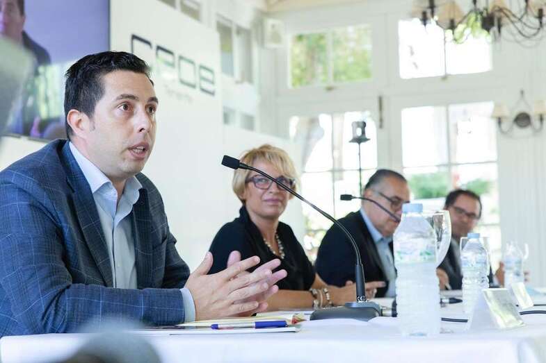 Momento de la participación del socialista teldense Alejandro Ramos (Foto TA)