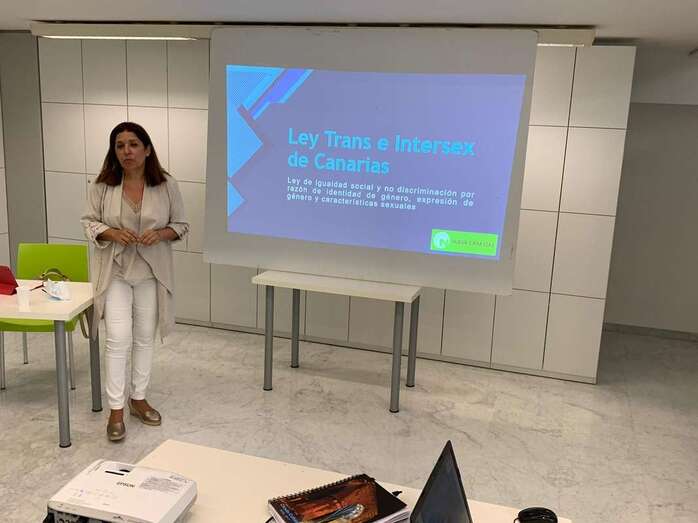 Carmen Hernández durante su intervención en la charla del pasado jueves/TA.