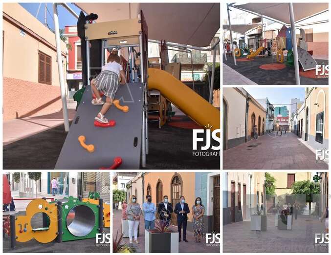 Imágenes de las obras acometidas en dos calles y en la Avenida de la Constitución/Francisco Javier Santana.