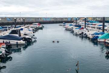 El Cabildo de Gran Canaria refuerza la seguridad de los pantalanes de Taliarte dentro del plan de choque para modernizar el muelle/TA.