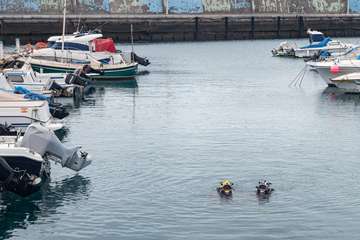 El Cabildo de Gran Canaria refuerza la seguridad de los pantalanes de Taliarte dentro del plan de choque para modernizar el muelle/TA.