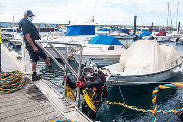 El Cabildo de Gran Canaria refuerza la seguridad de los pantalanes de Taliarte dentro del plan de choque para modernizar el muelle/TA.