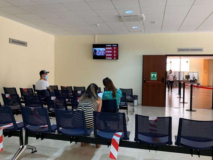 Sala de espera en el nuevo edificio de El Cubillo/TA.