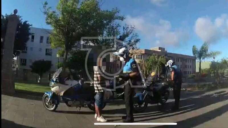 Imagen de archivo de un control de la Policía Local en un parque de Telde/TA.