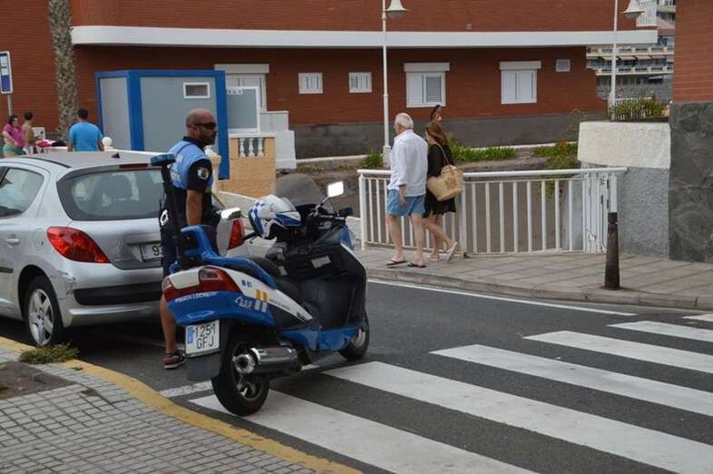 Imagen de archivo de un agente motorizado de la Policía Local de Telde/TA.