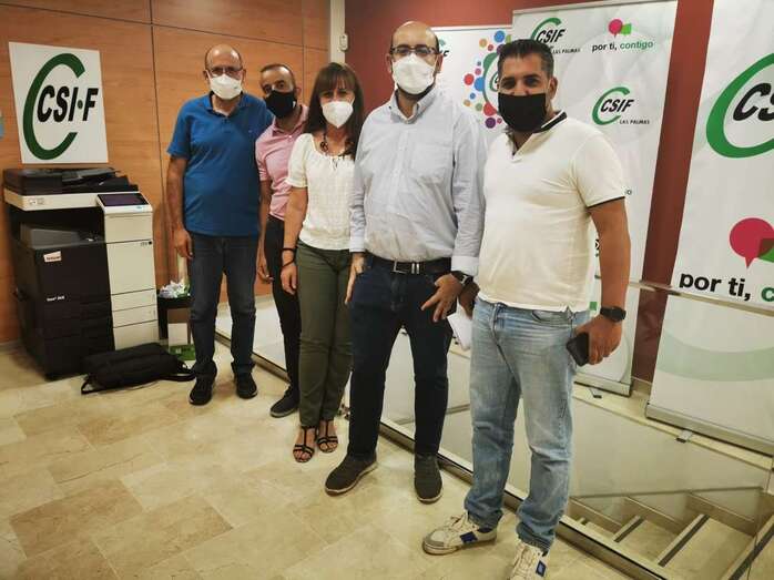 Integrantes del nuevo comité ejecutivo provincial de CSIF/TA.