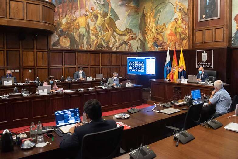 Debate sobre el Estado de la Isla en el Cabildo de Gran Canaria/TA.