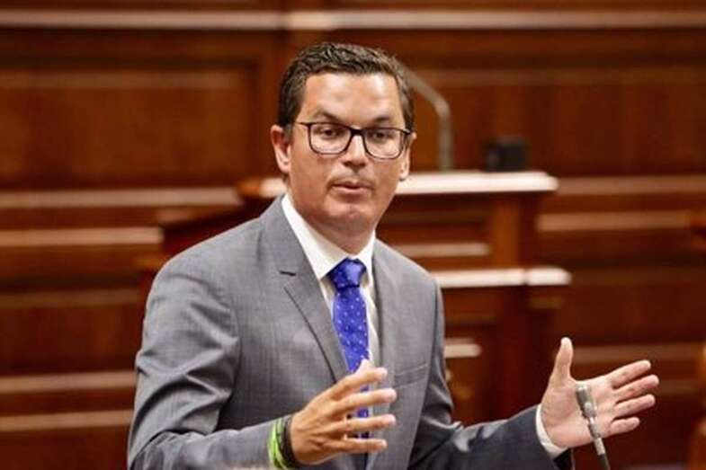 Imagen de archivo de Pablo Rodríguez, en el Parlamento de Canarias/TA.