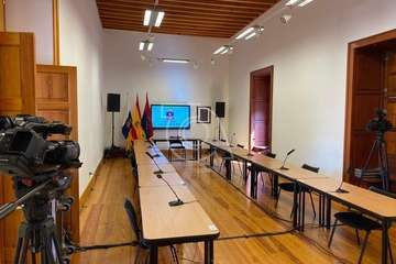 Sesión plenaria del mes de noviembre de 2020/TA y Francisco Javier Santana.