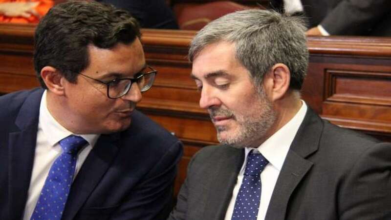 El teldense Pablo Rodríguez, secretario insular de CC en Gran Canaria, con Fernando Clavijo, único candidato a secretario general/TA.