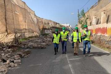 El ensanche de la carretera de Melenara comienza a ser una realidad/TA.