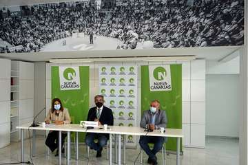 Rueda de prensa de Nueva Canarias/Acfi Press y EFE,