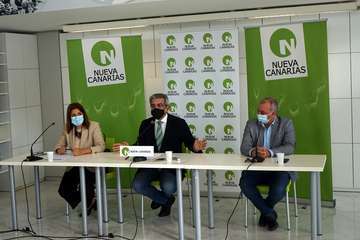Rueda de prensa de Nueva Canarias/Acfi Press y EFE,