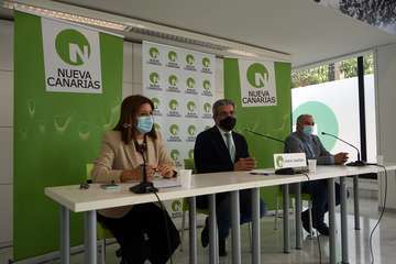 Rueda de prensa de Nueva Canarias/Acfi Press y EFE,