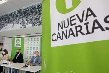 Rueda de prensa de Nueva Canarias/Acfi Press y EFE,