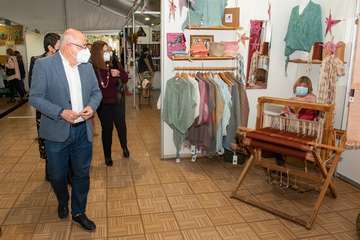 Apertura de la Feria de Artesanía de Navidad del Cabildo de Gran Canaria/TA y Acfi Press.
